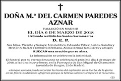 M.ª del Carmen Paredes Aznar